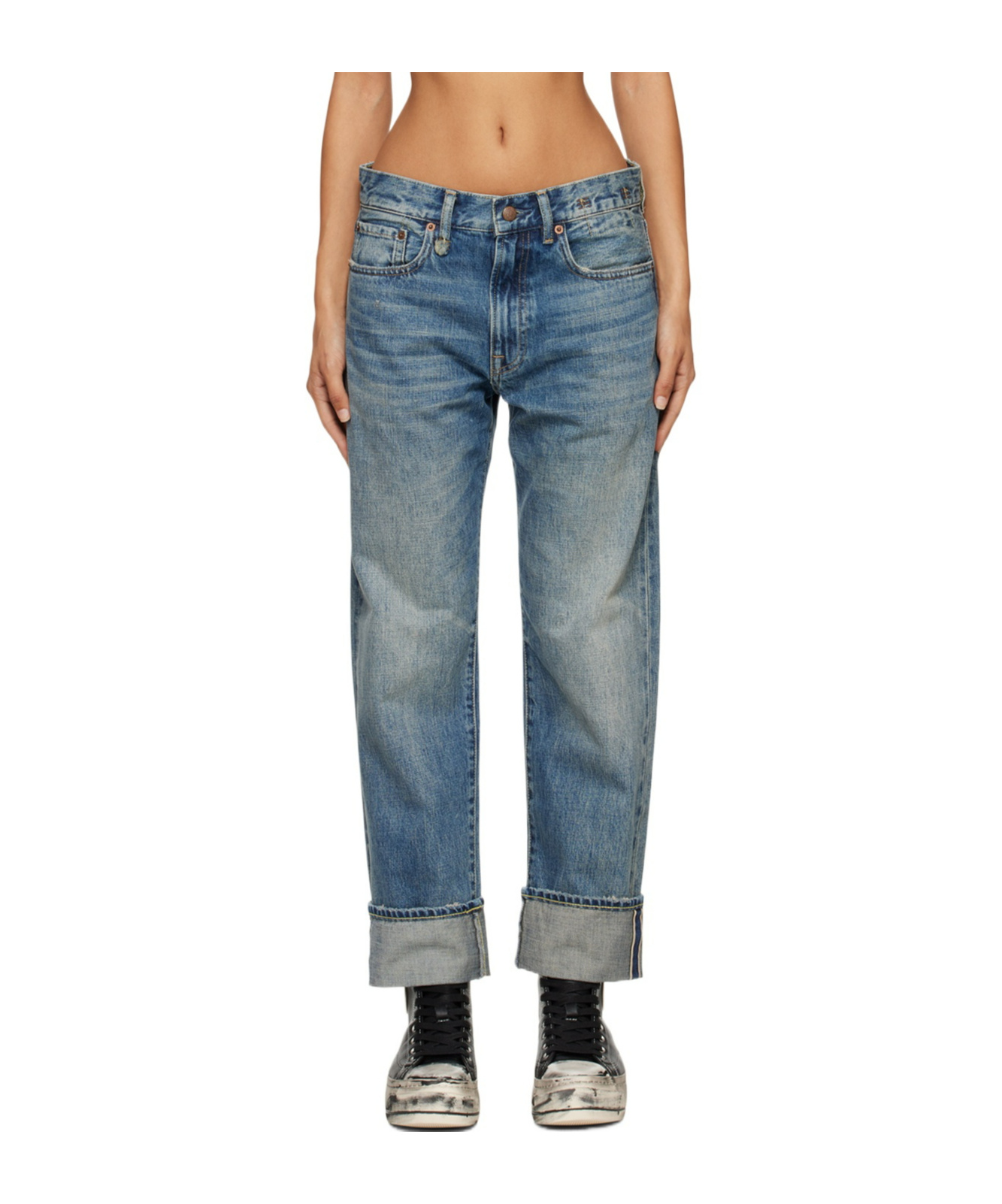 R13 BOYFRIEND JEANS PANTS