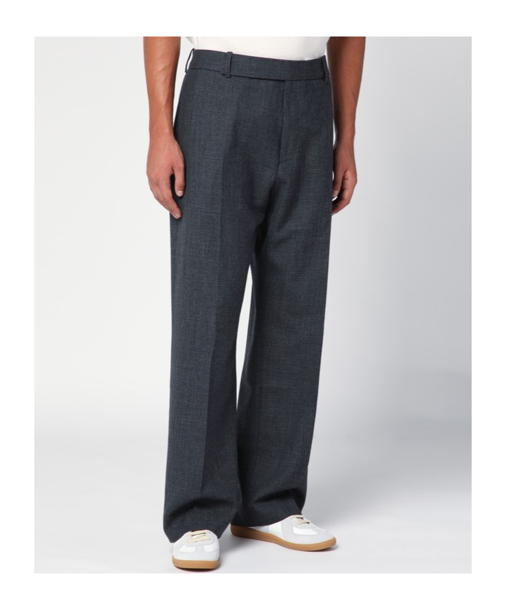 Studio Nicholson Belt-loop Casual Pants In Black