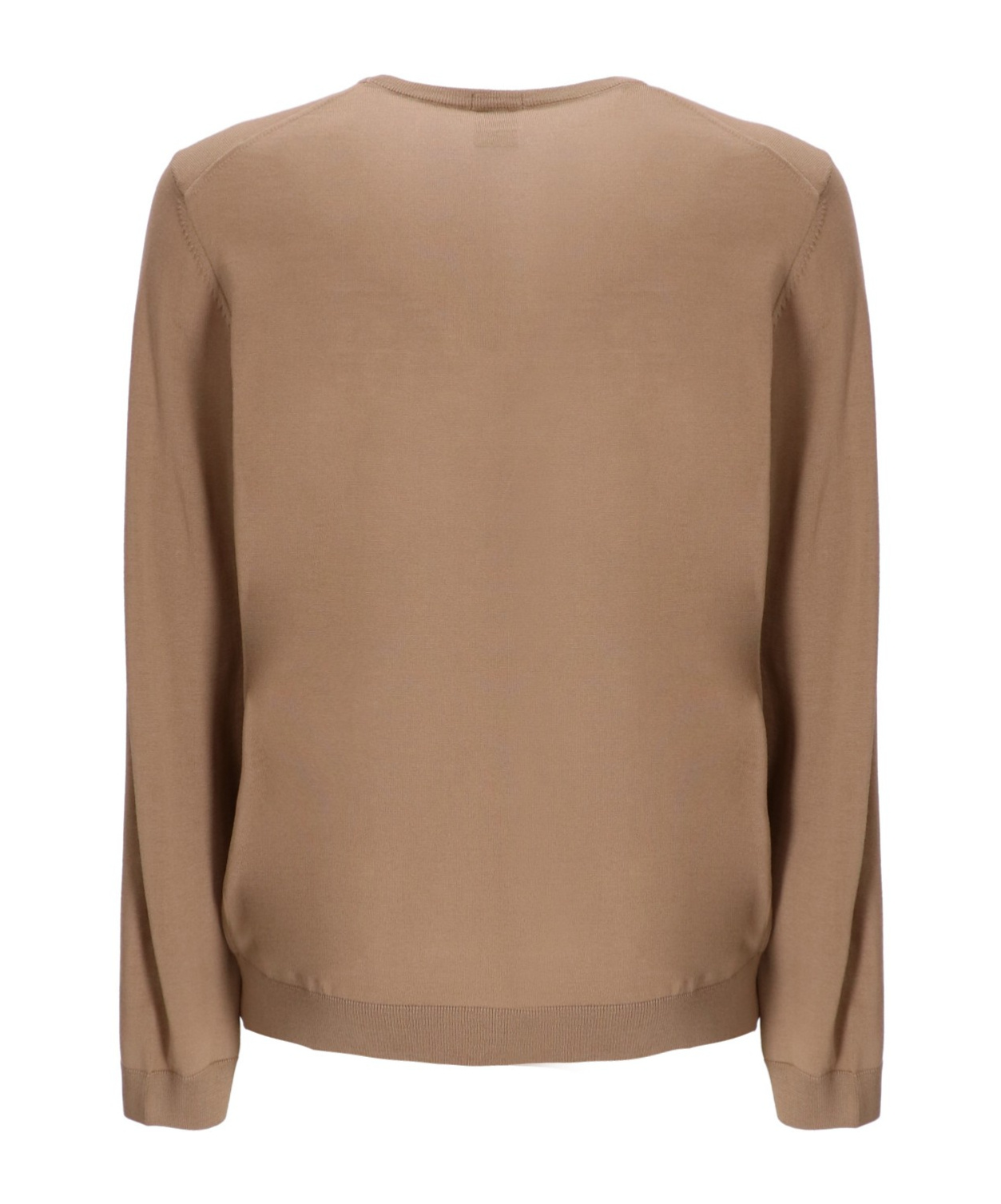 Hugo Boss Leno-p Virgin-wool Jumper In Brown