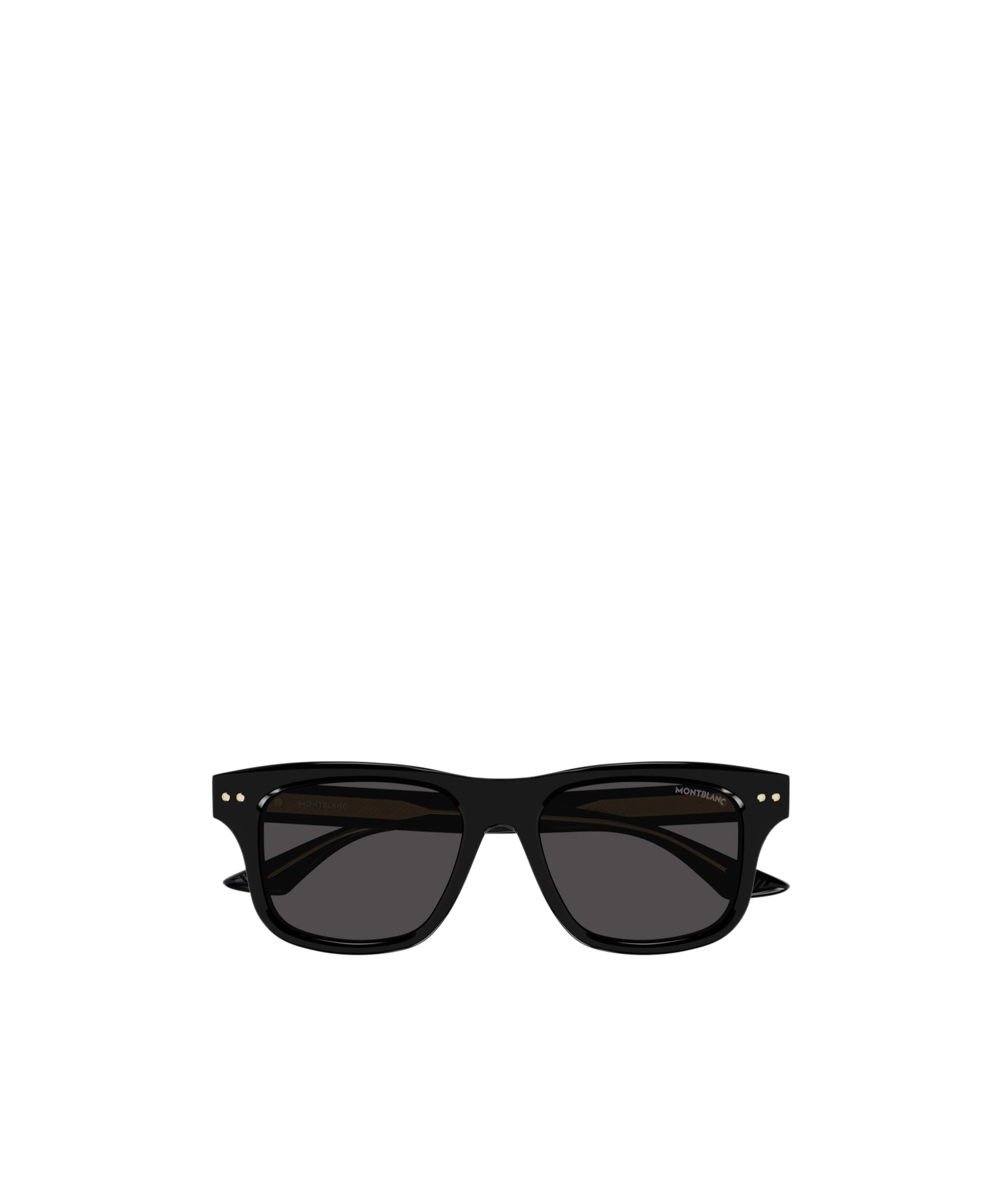 Montblanc Square-frame Sunglasses In Black