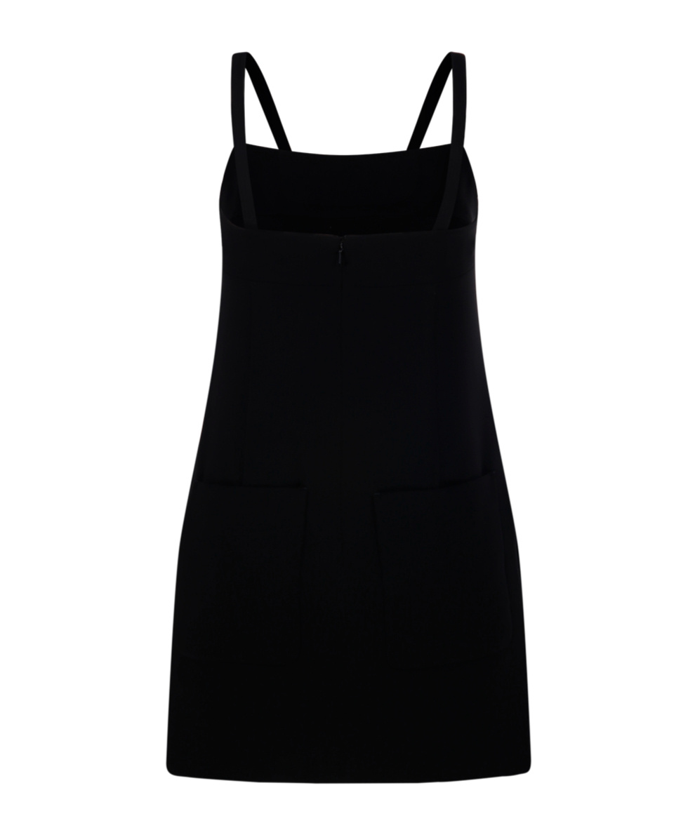 Max Mara Embellished Sleeveless Dress In Black