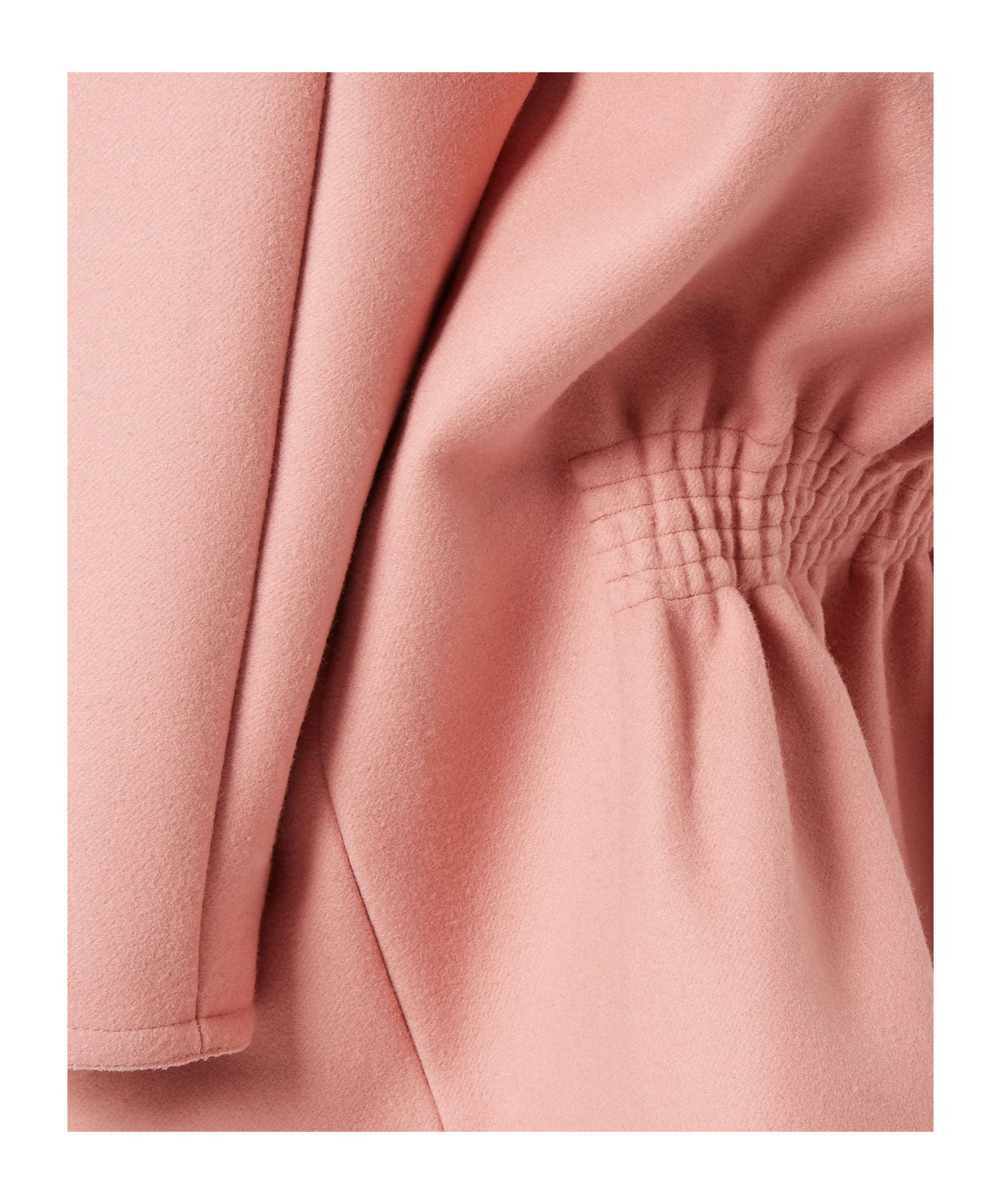 Fendi Pink Wool Felt Single-breasted Midi Coat In Pink