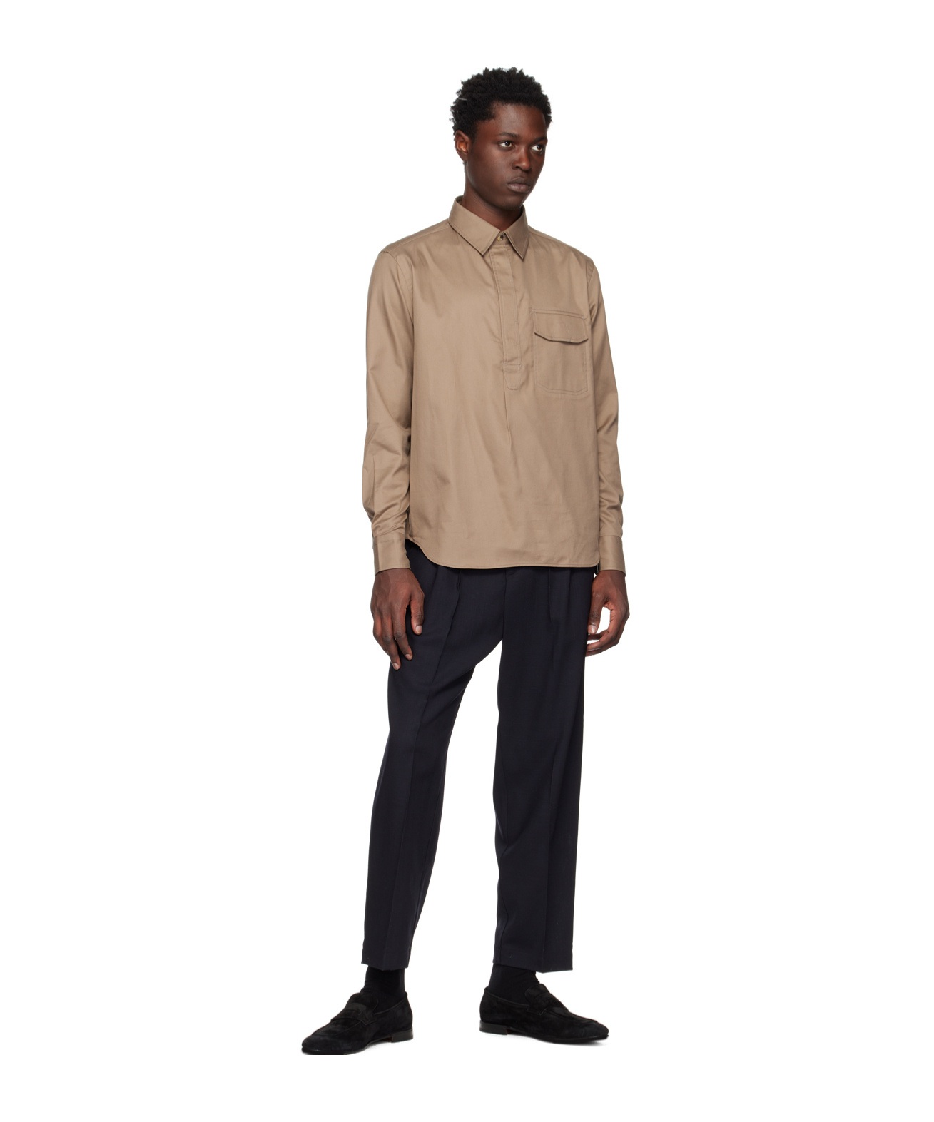 Barena Venezia Straight-leg Cropped Trousers In Black