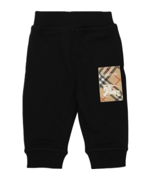 Burberry Boy's Jackson Ekd Label Jogging Pants, 3-14 In Black