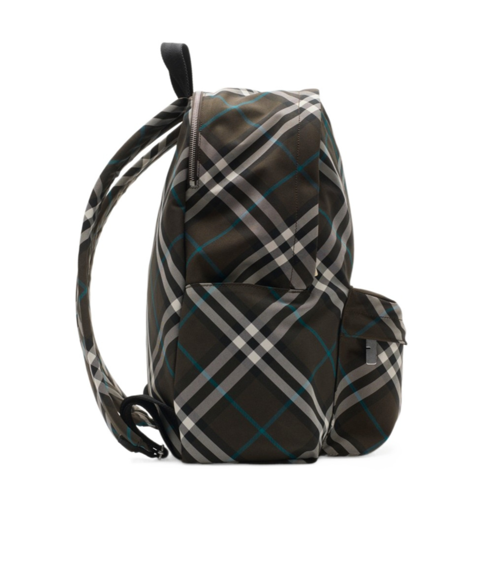 Shop Burberry Vintage Check Backpack In Black
