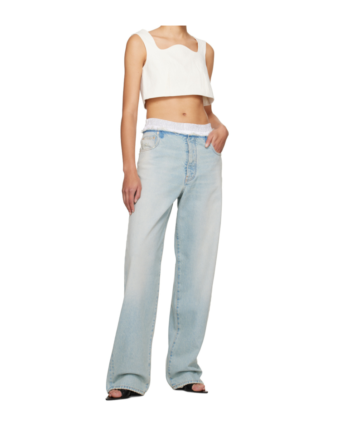 DARKPARK DENIM TROUSERS WITH BELT LOOPS