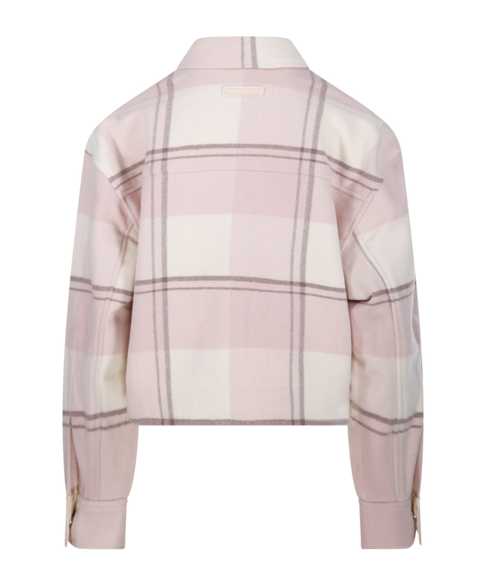 CANADA GOOSE CANADA GOOSE ALMANDINE CROPPED PLAID SHIRT JACKET 