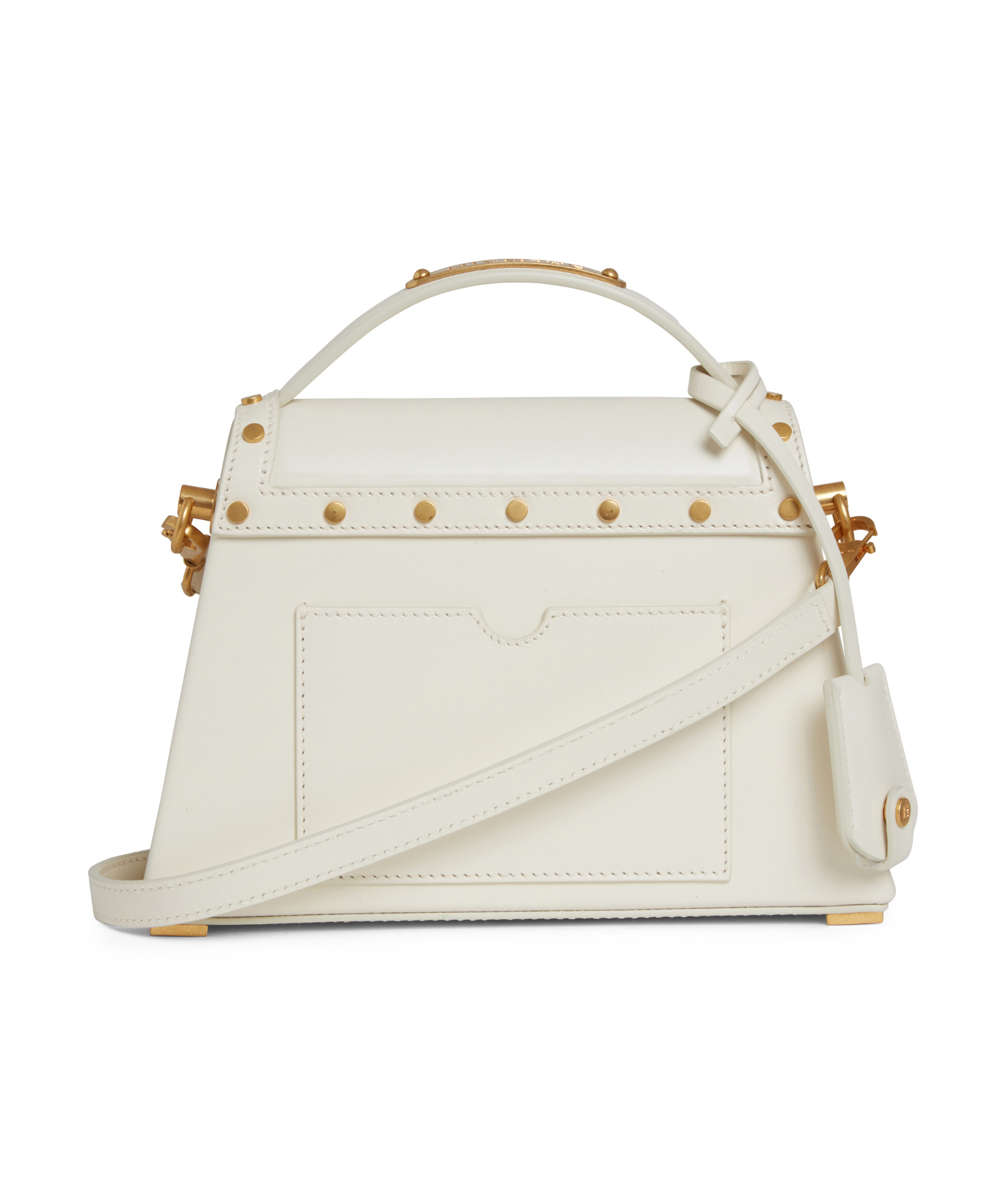 Balmain B-buzz Dynasty Flip Shoulder Bag In White