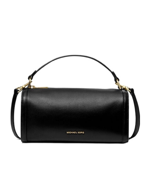 Michael Kors Small Top Handle Barrel Crossbody In Black