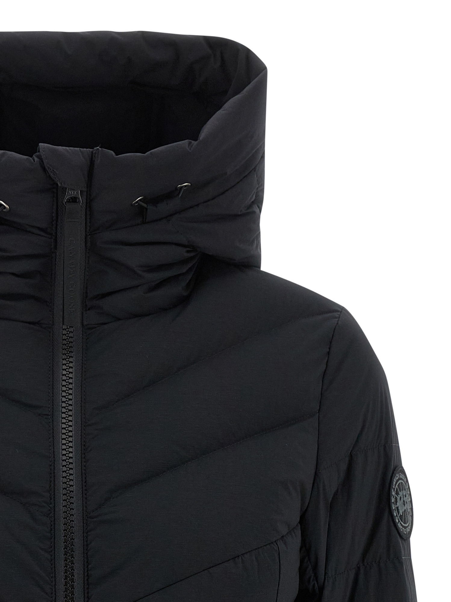 Canada Goose Black Clair Jacket Frontal Zip Closure In Black