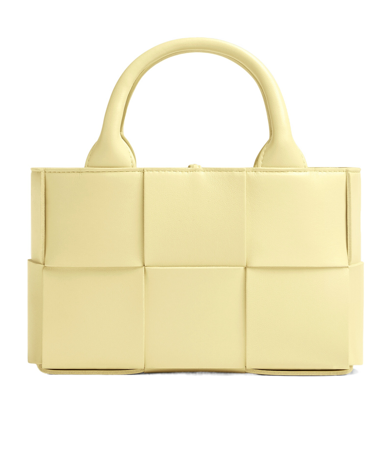 Bottega Veneta Small Arco Leather Tote Bag In Nude