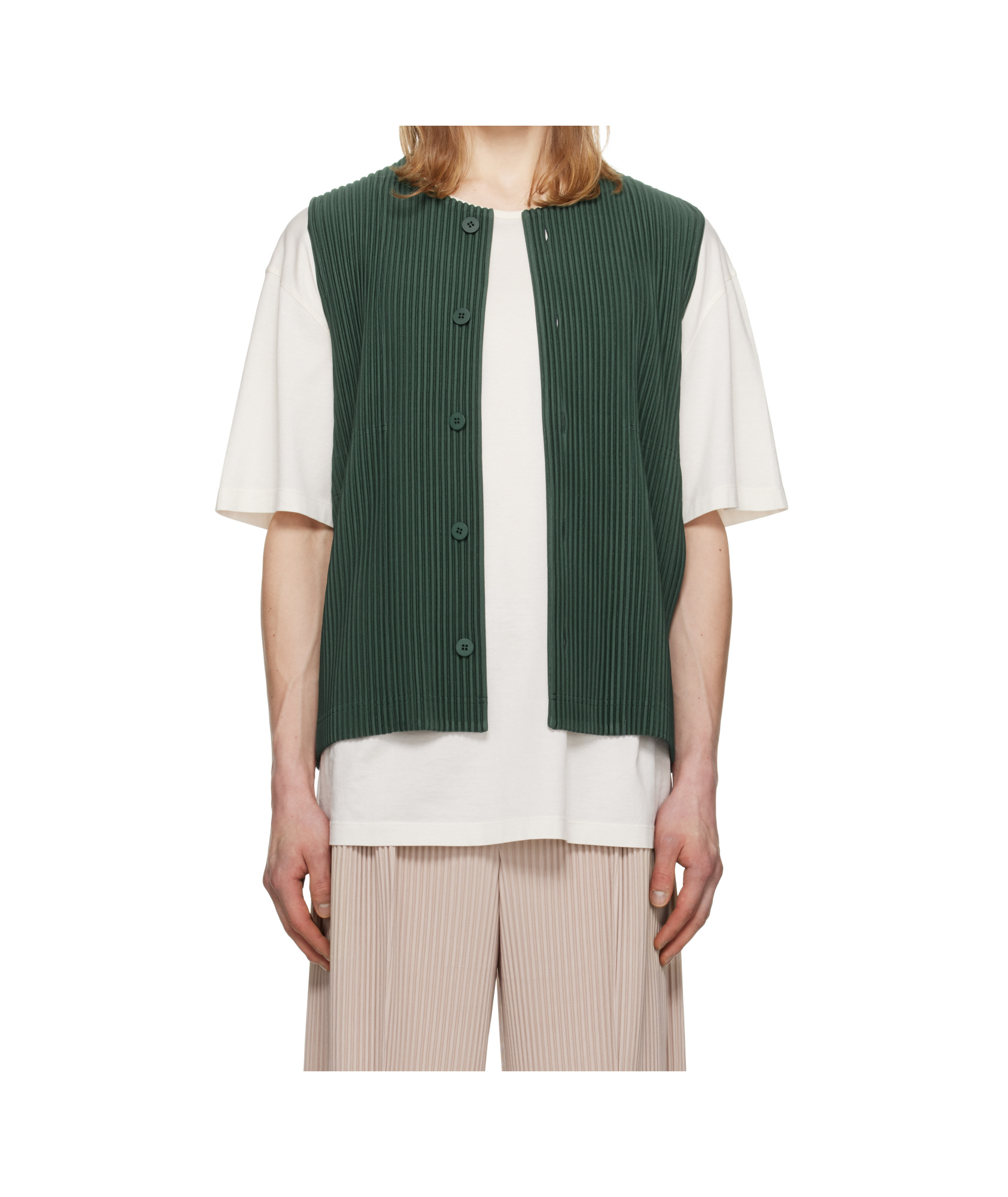 ISSEY MIYAKE PLEATED VEST