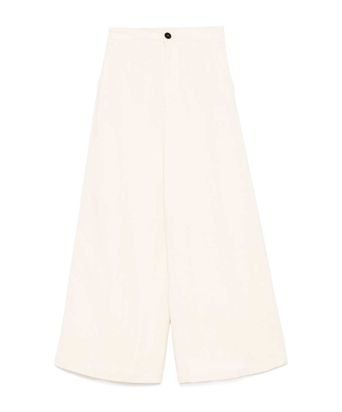 Forte Forte High-waisted Cropped Wide-leg Trousers In Pink
