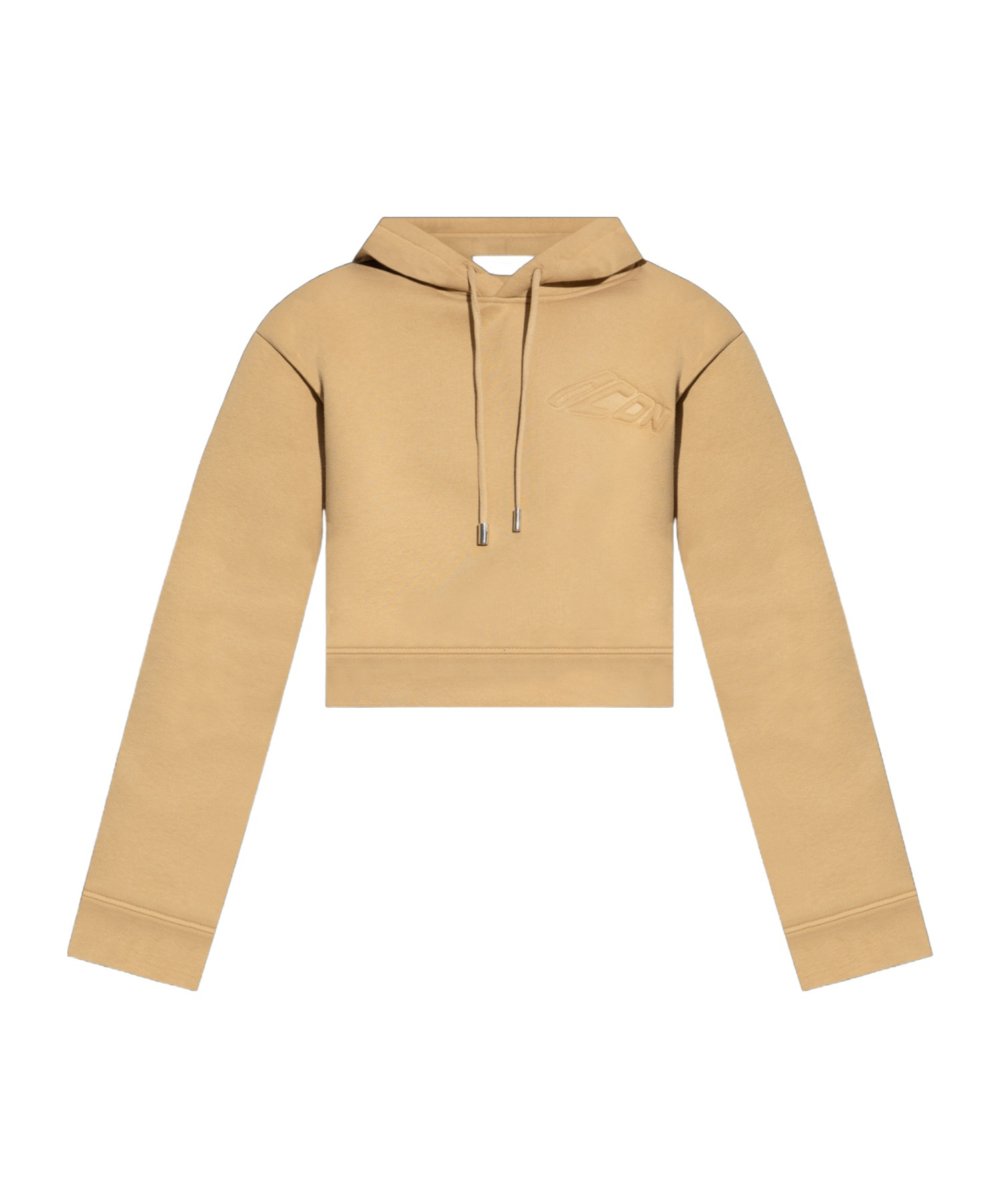 Dsquared2 Drop-shoulder Cotton Hoodie In Nude