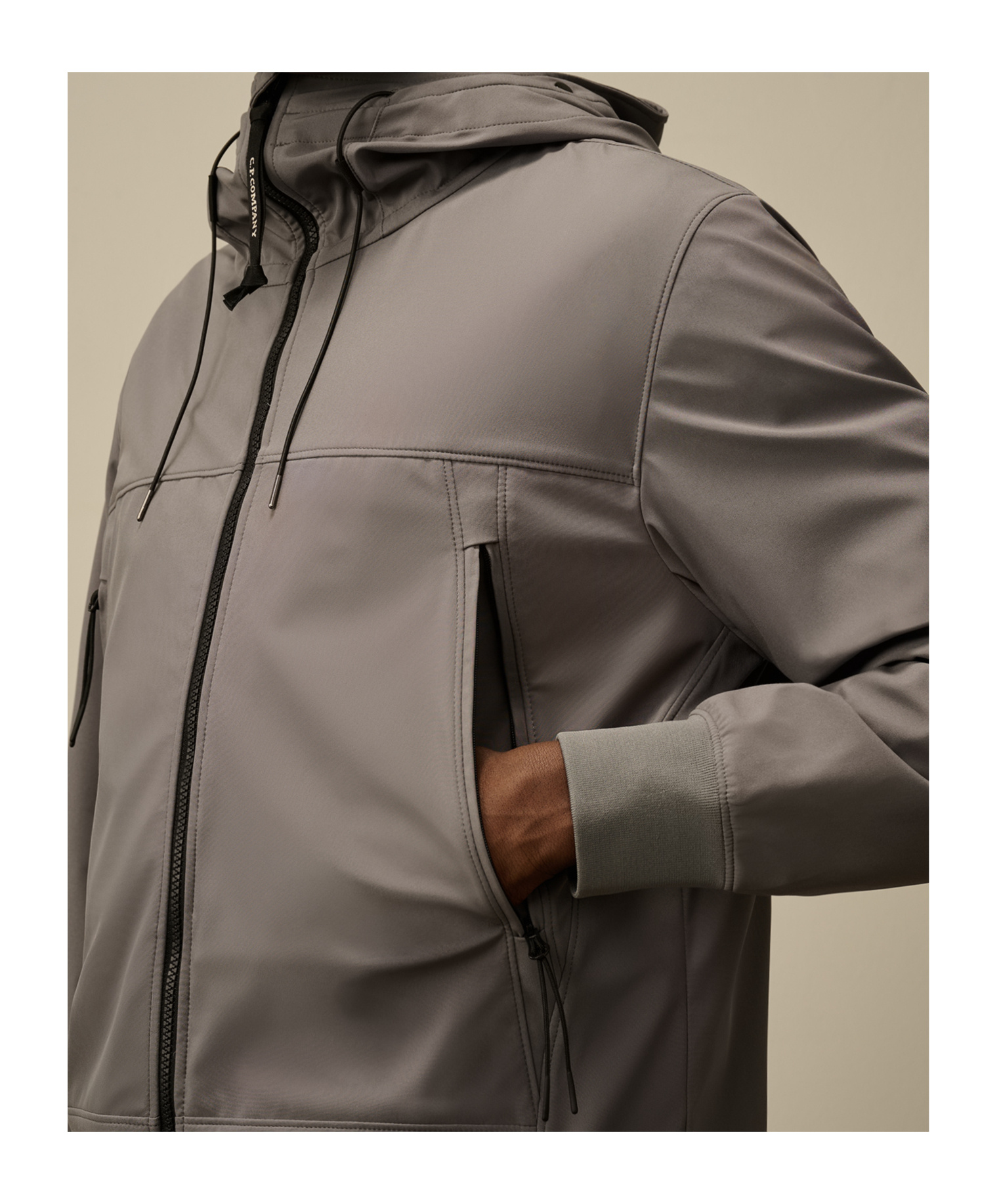 C.p. Company Hooded Casual Jacket In Multicolor
