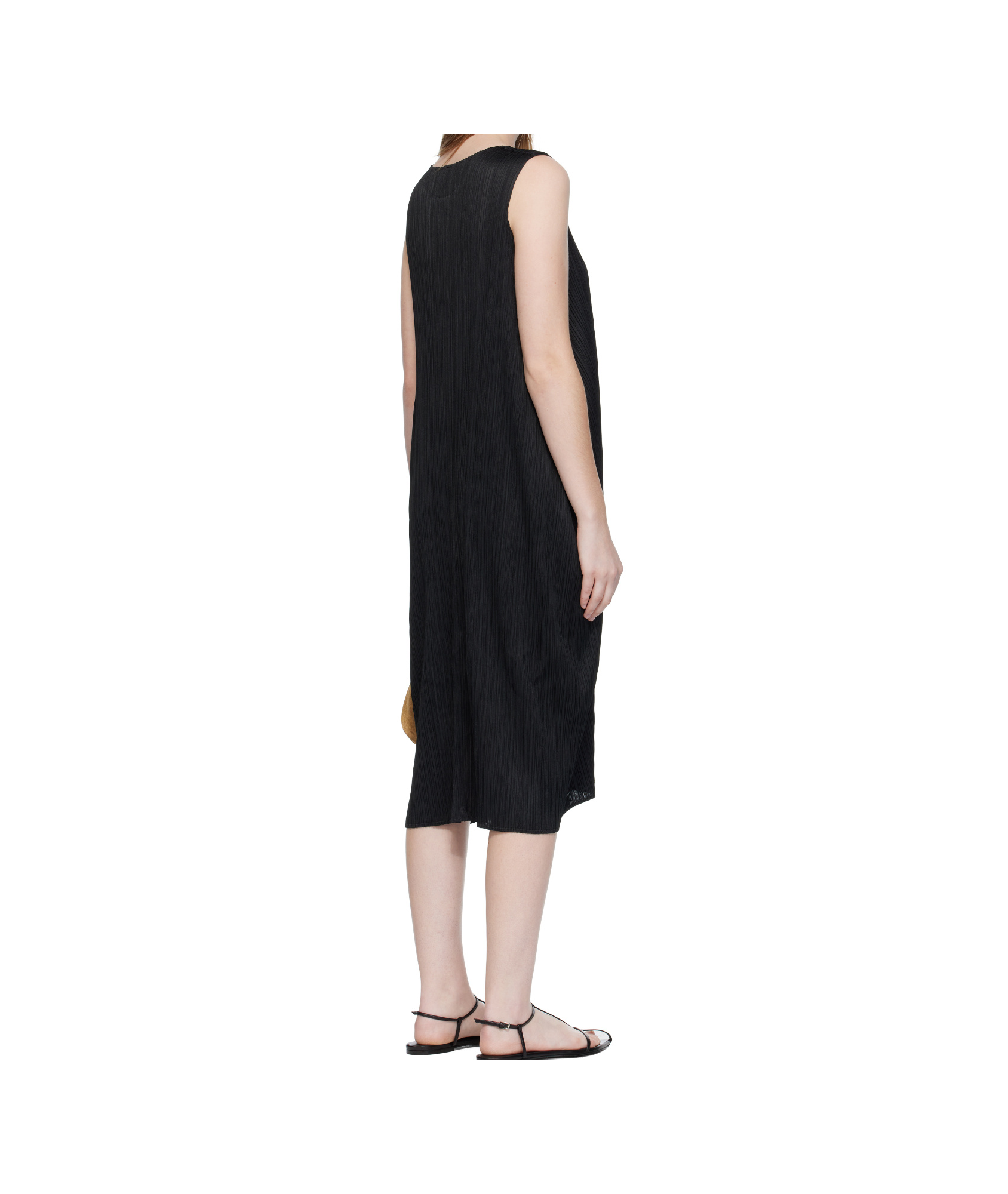 Issey Miyake Lamp Shade Midi Dress In Black