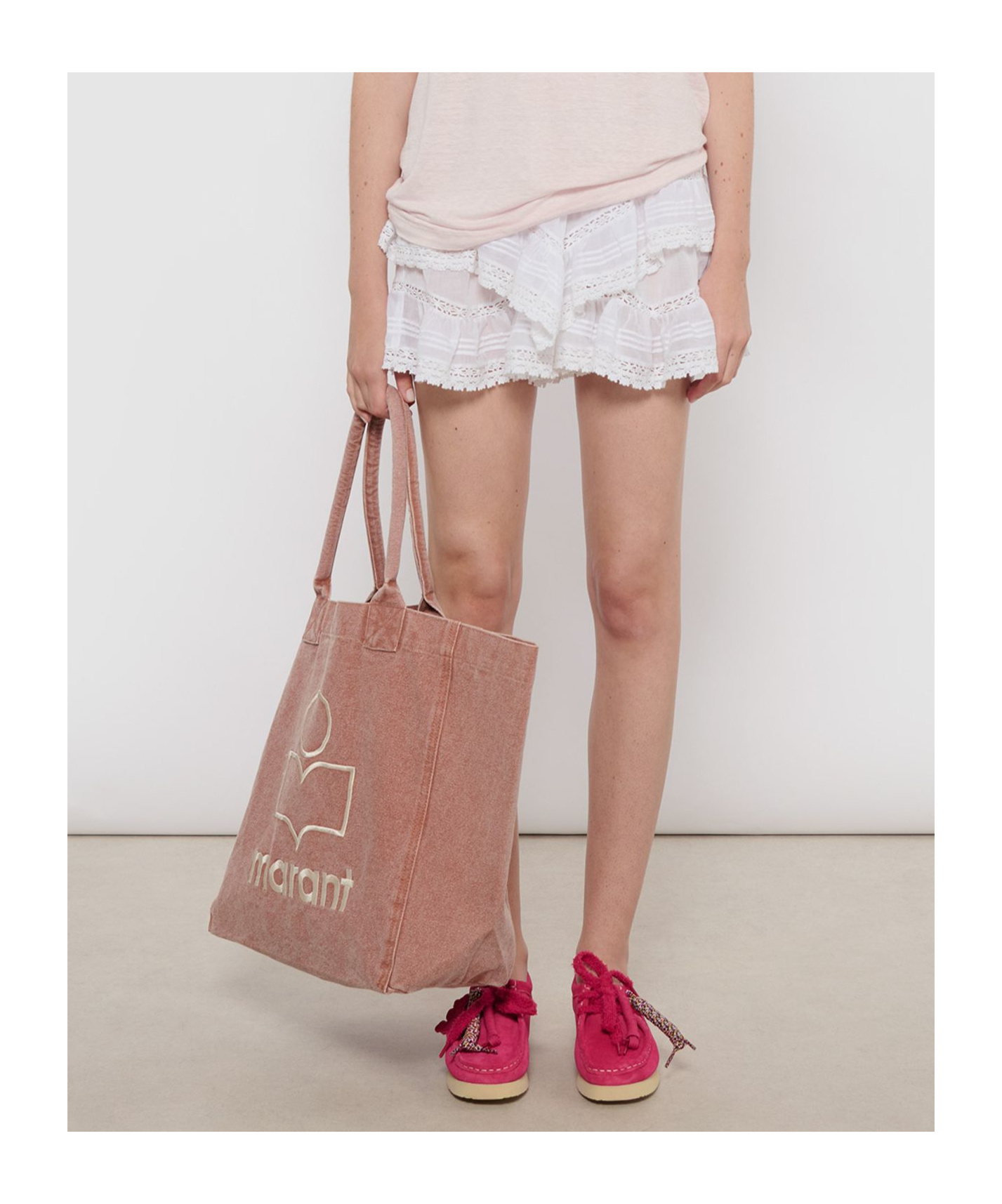 Isabel Marant Double Handle Tote Bag In Pink