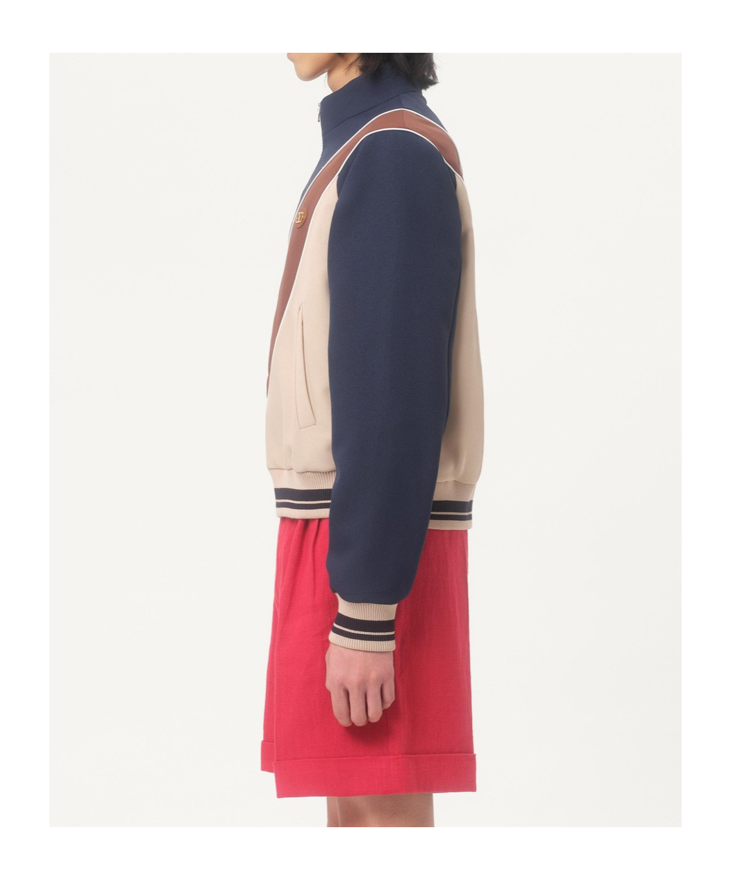 Valentino Garavani Zip-up Sweatshirt With Vlogo Patch In Black