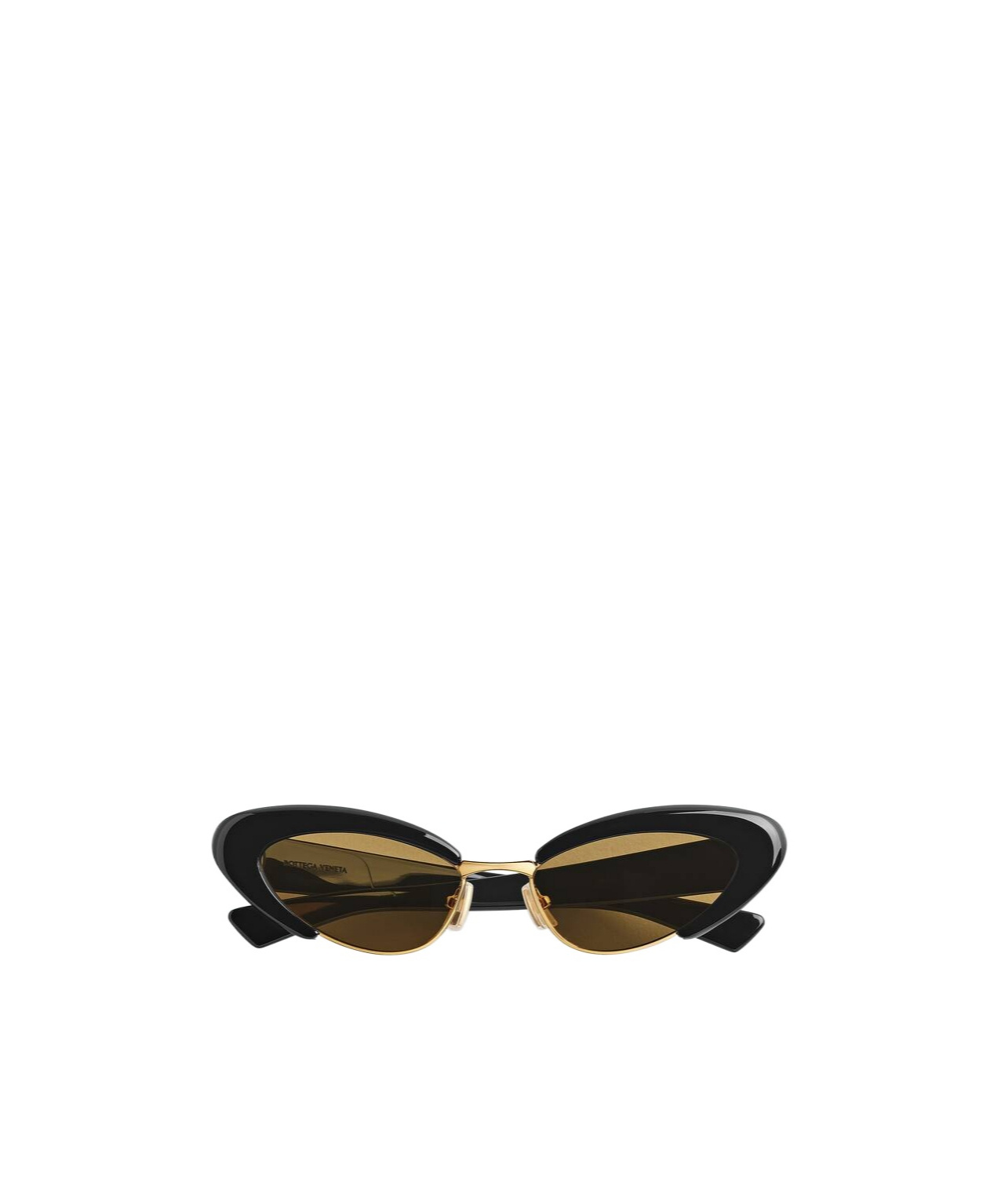 Shop Bottega Veneta Angle Cat Eye Sunglasses In Black