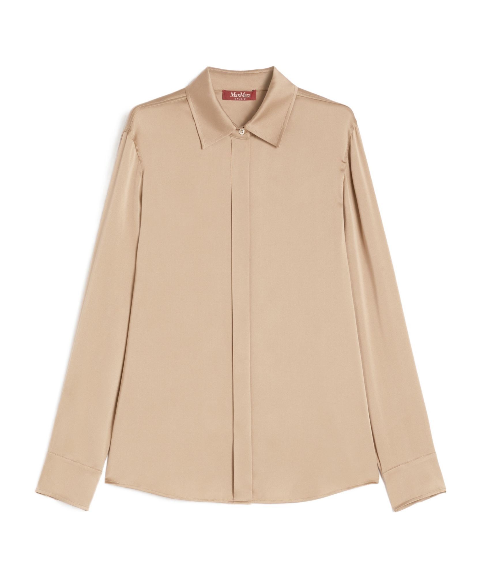 Max Mara Long Sleeve Shirt In Brown