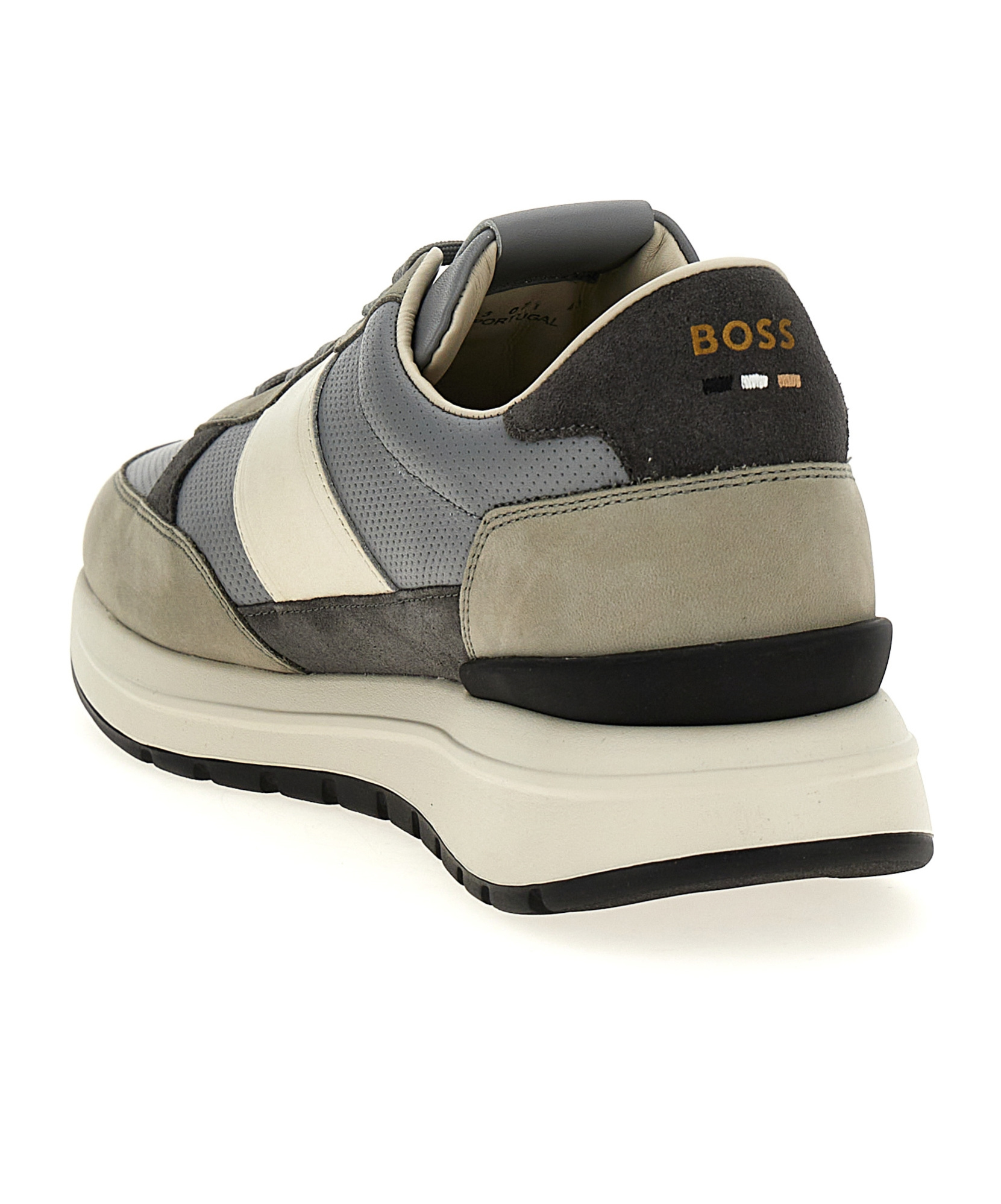 Hugo Boss Multicolor Low Top Sneakers In Nude