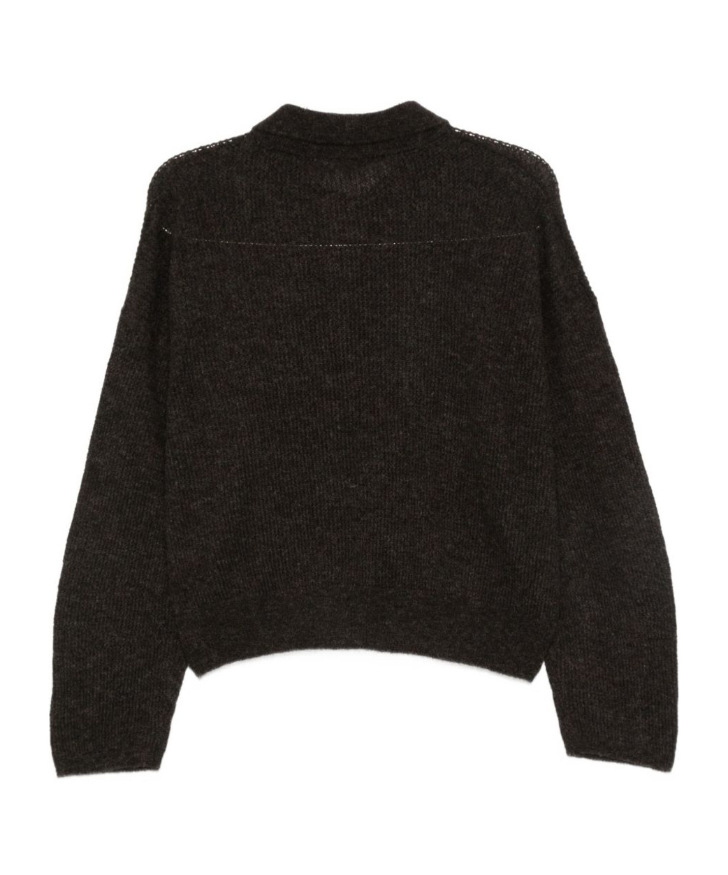 Haikure Button-placket Sweater In Black