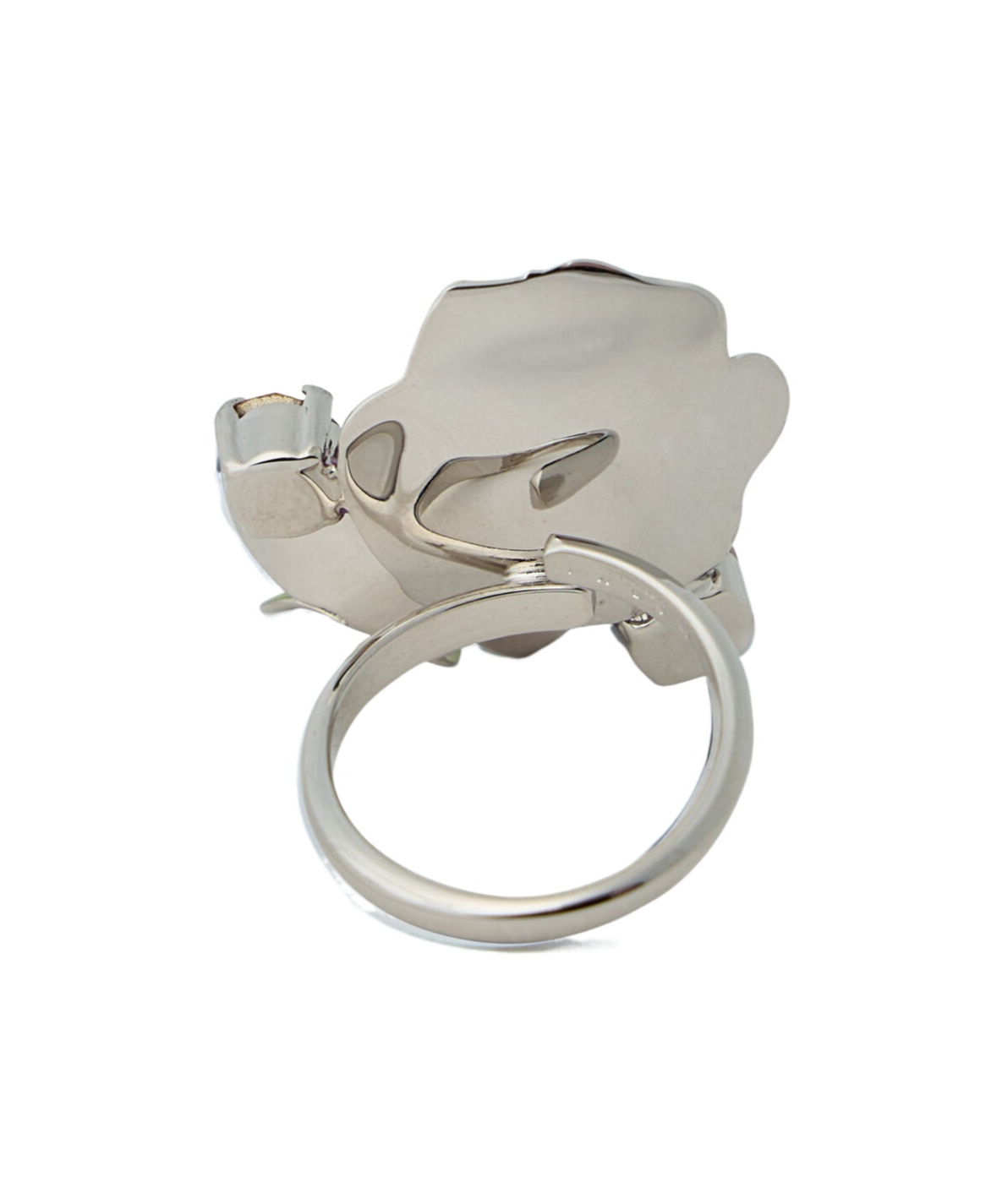Marni Metal Flower Ring In Multi