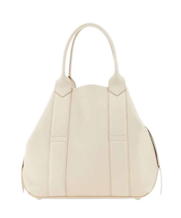 Shop Hogan Script Tote Bag In Nude
