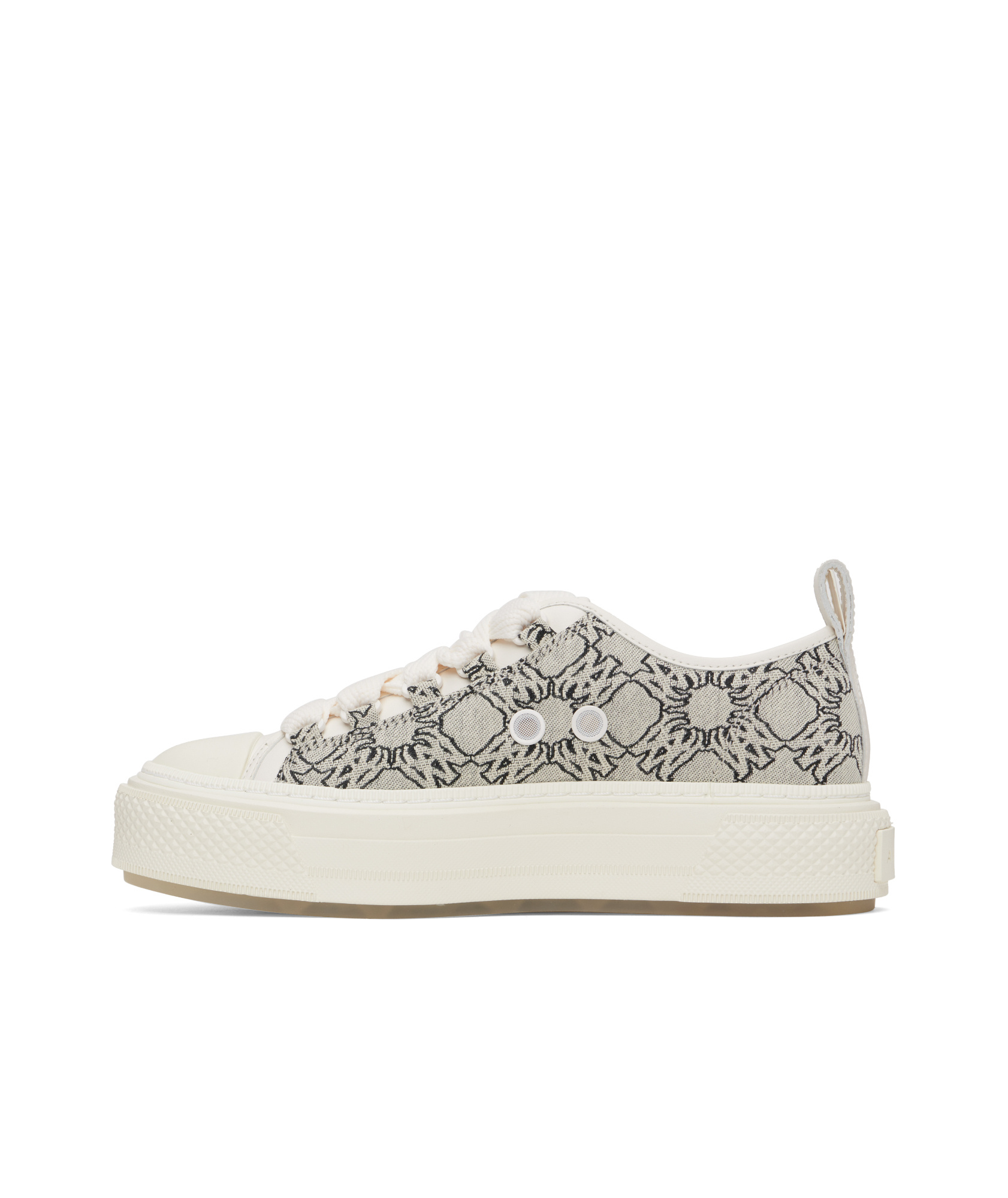 Amiri Ma Quad Jacquard Court Low Sneakers In Grey
