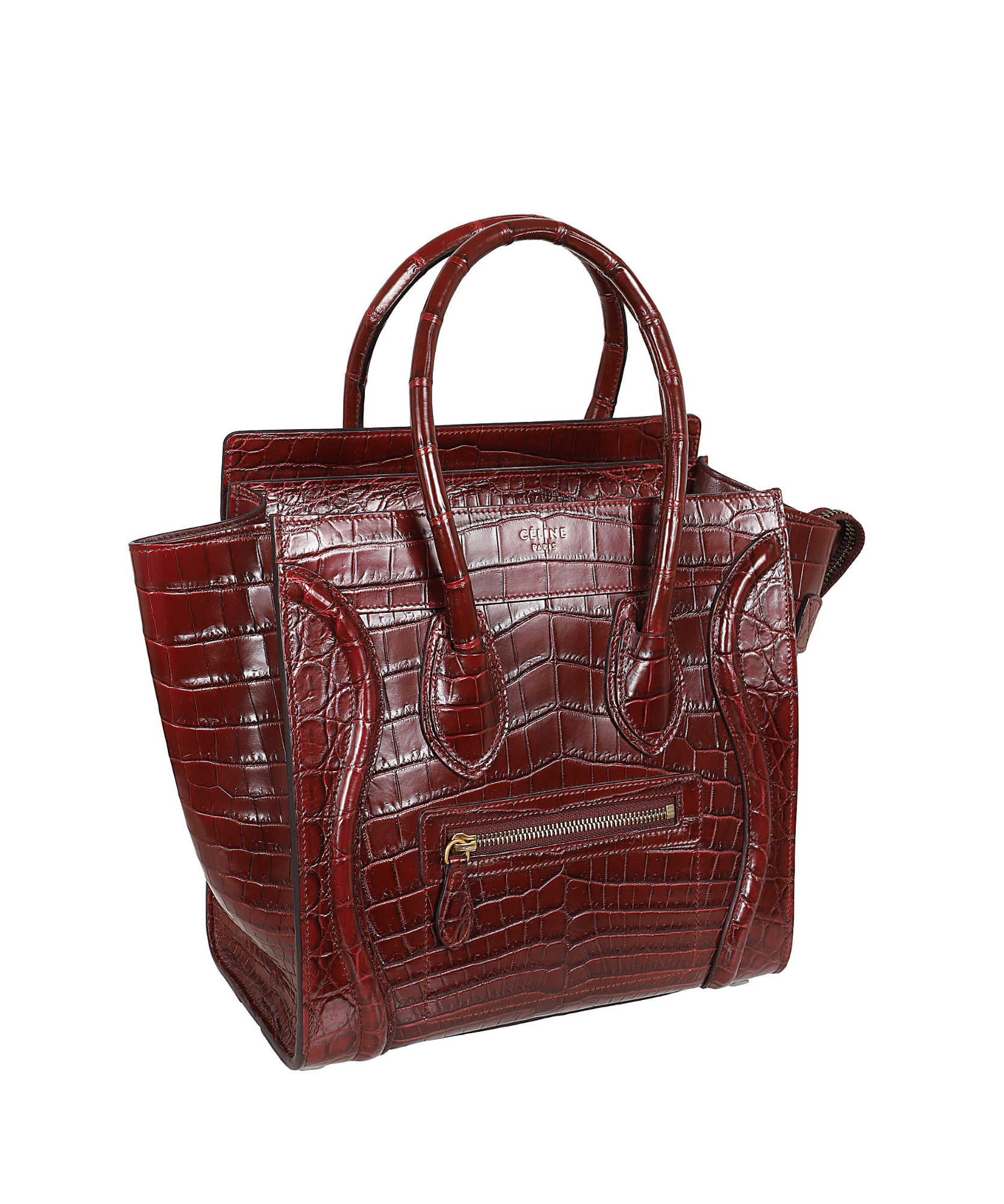 Celine Smiley Handbag In Red