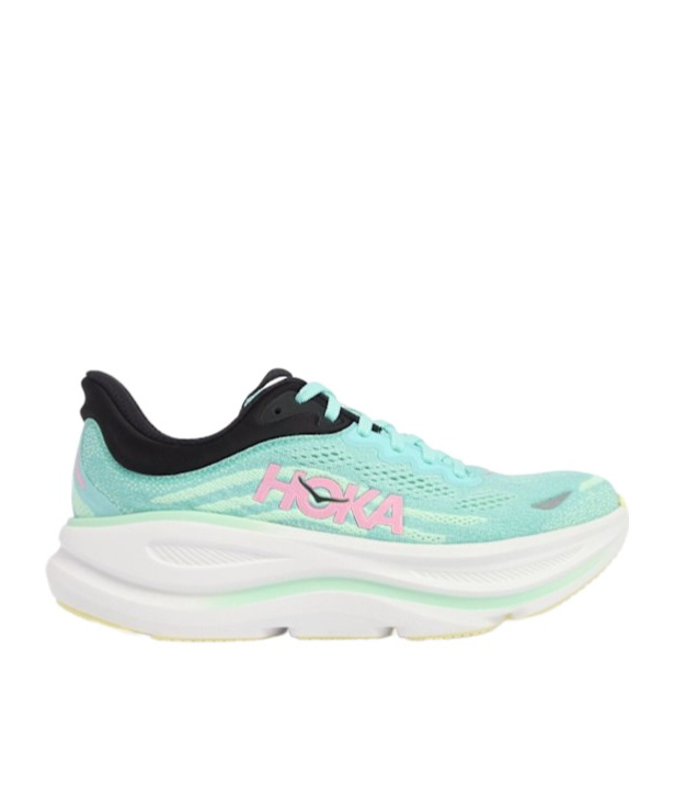 Hoka Womens Blue Spark F Bondi 9 Mesh-knit Trainers