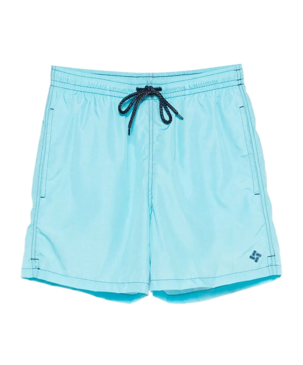 Drumohr Man Swim Trunks Azure Size Xxl Polyester In Blue
