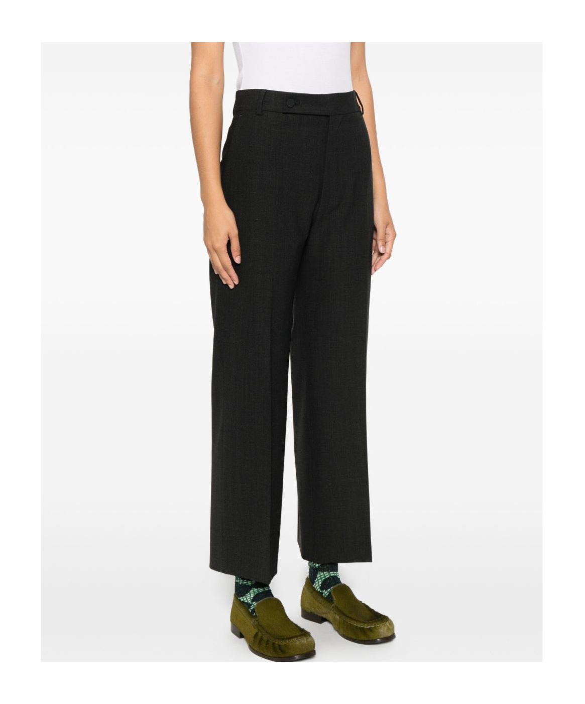 Plan C Front-pockets Trousers In Black
