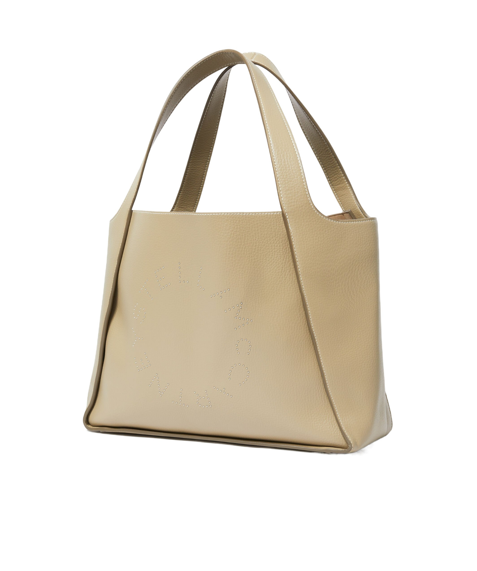 Stella Mccartney Logo Large Tote Bag In Nude