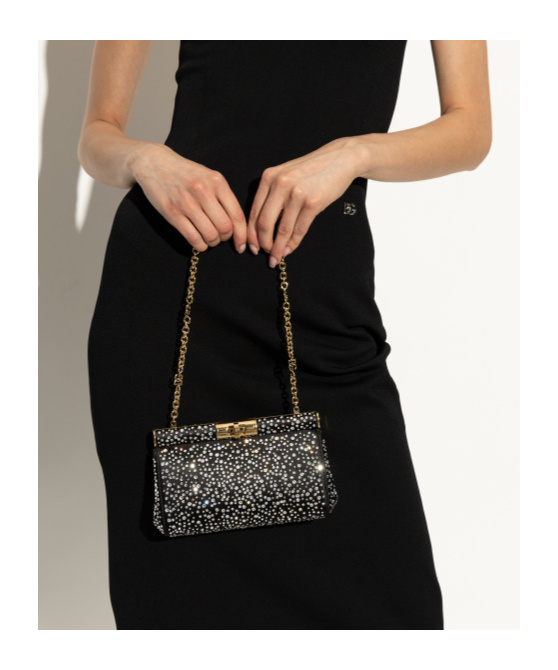 Dolce & Gabbana Dolce Gabbana Small Marlene Shoulder Bag In Black