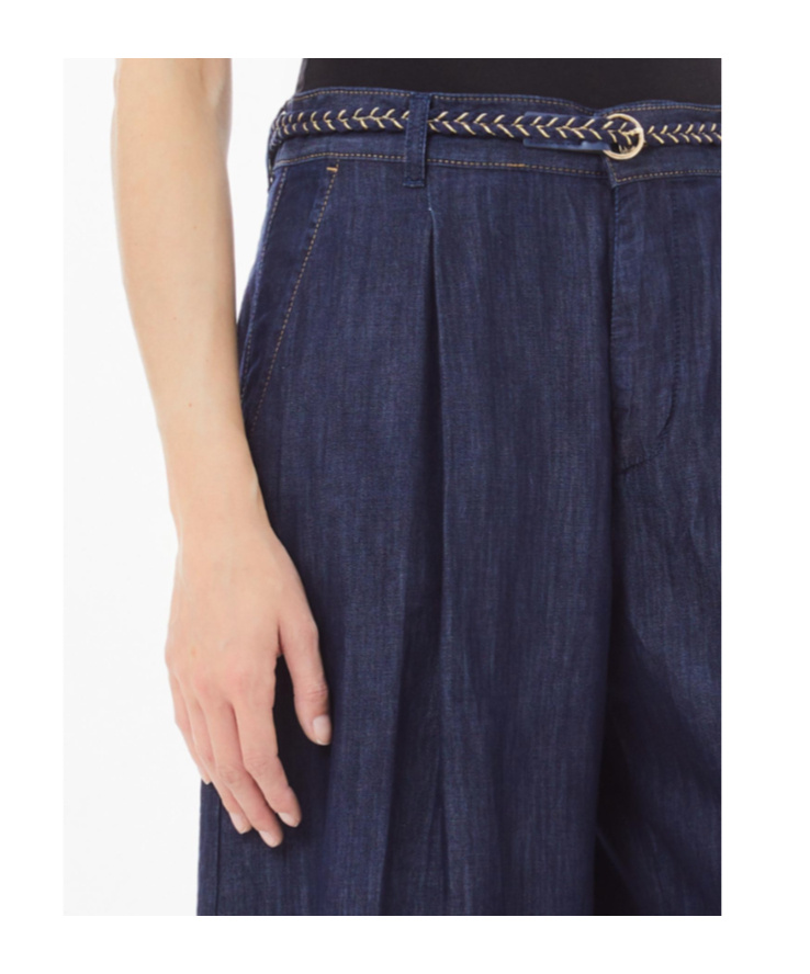 Liu •jo Wide Leg Jeans In Black