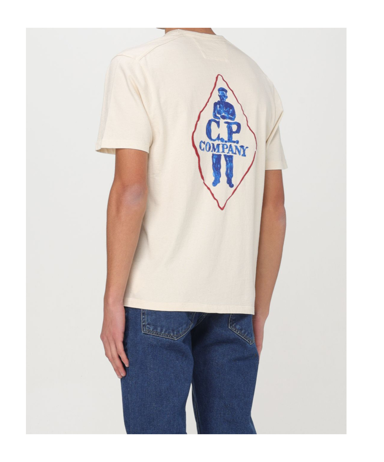 C.p. Company Logo-print T-shirt In White