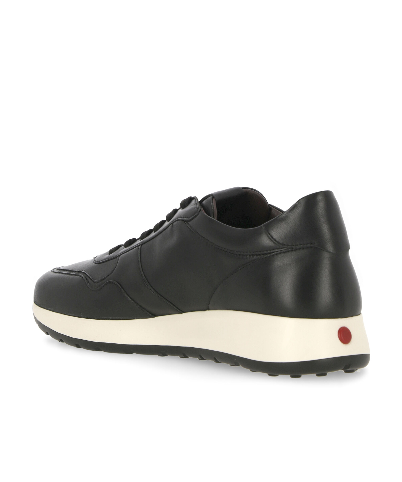 Tod's Panelled Leather Sneakers In Black