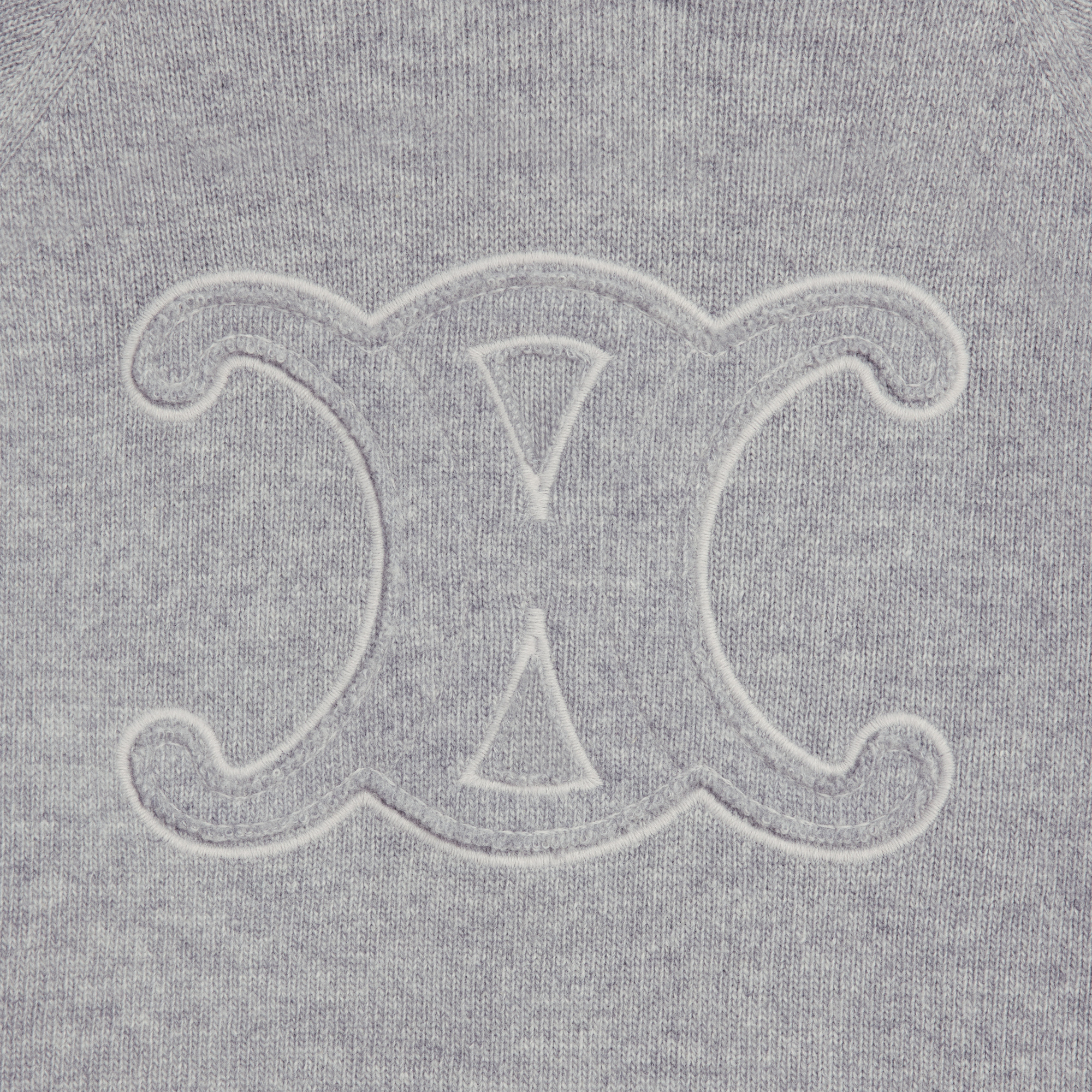 CELINE TRIOMPHE HOODIE IN WOOL AND CASHMERE