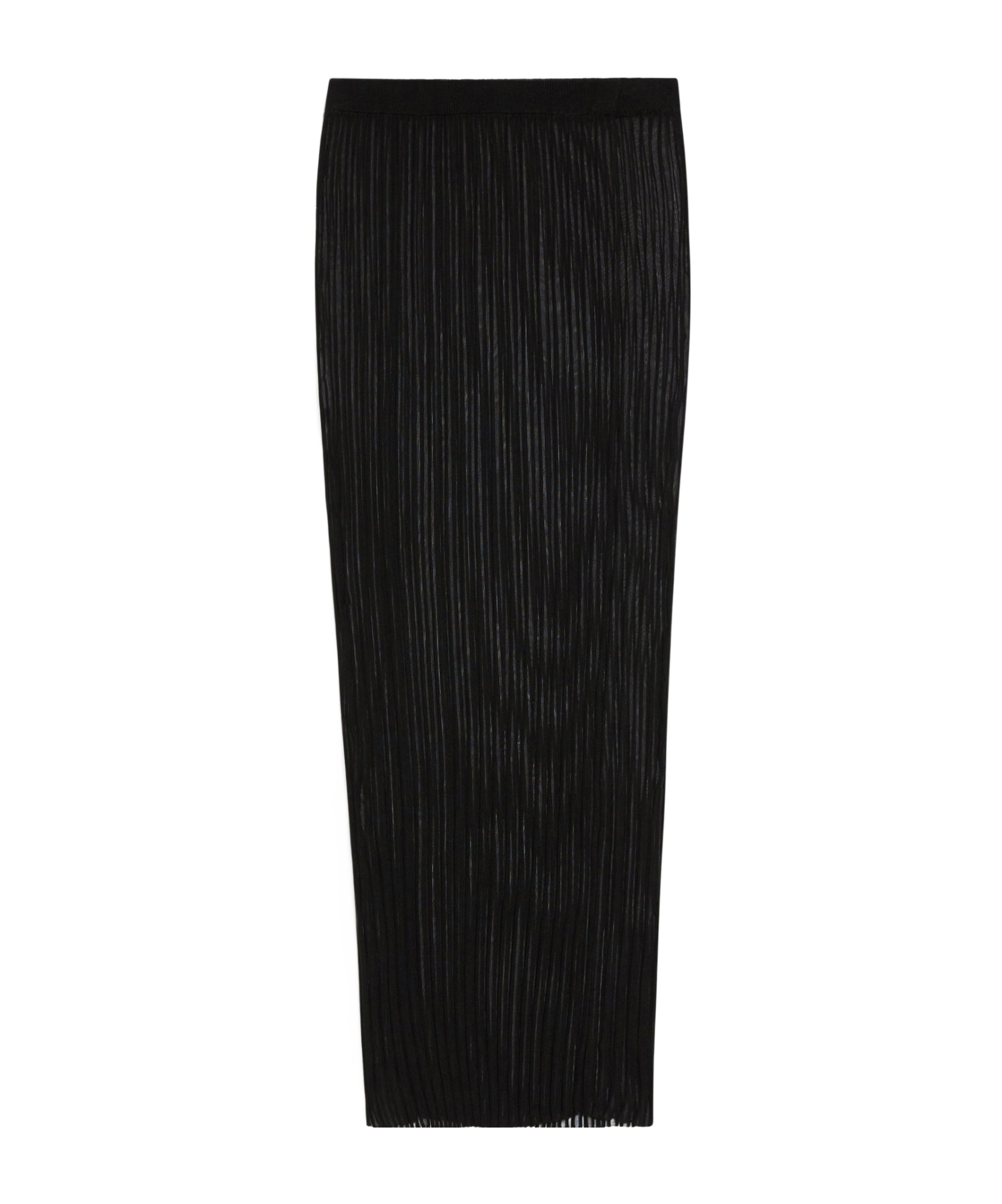 Shop Sportmax Sheer Mesh Skirt In Black