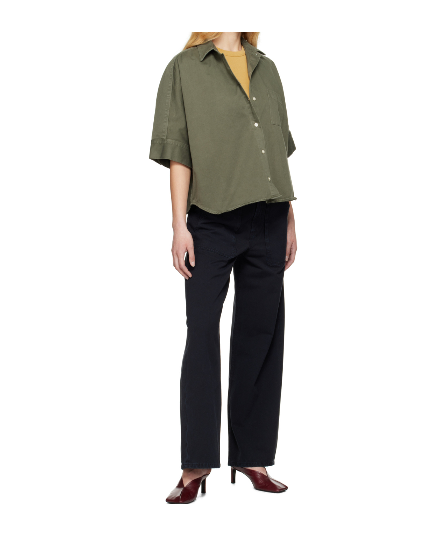 Citizen Of Humanity Ayla Cargo Trousers In Black