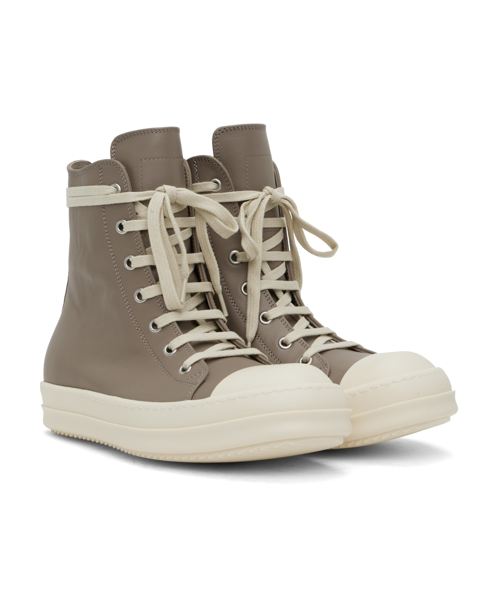 Rick Owens Hi-top Sneakers In Green