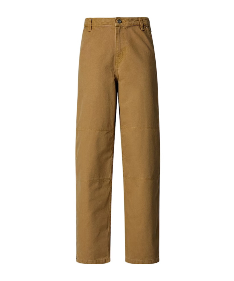 The North Face Tan Cedar Canvas Work Trousers In Utility Brown