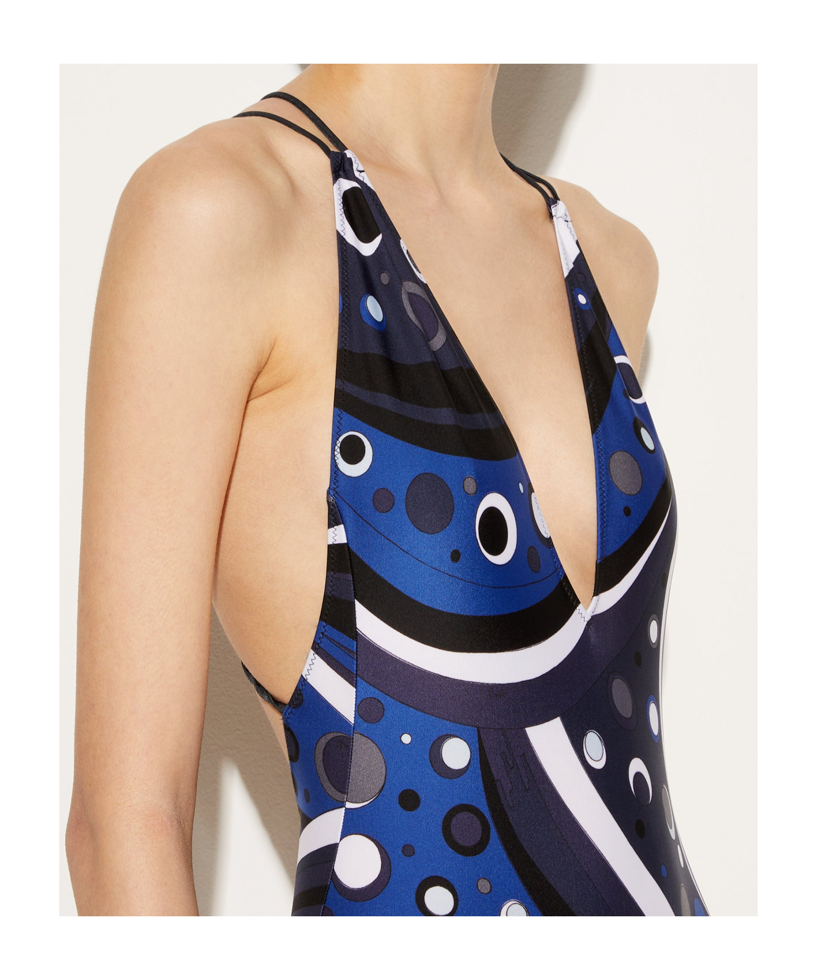 Shop Emilio Pucci Fontane-print Swimsuit