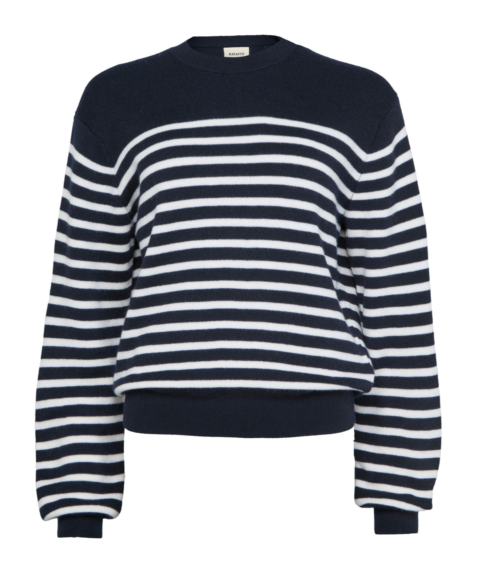 Shop Khaite Viola Cashmere Round Neck Sweater In Black