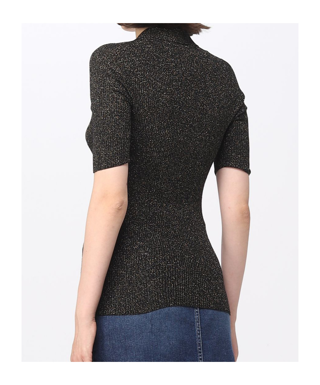 Fabiana Filippi Ribbed Knit Polo Shirt