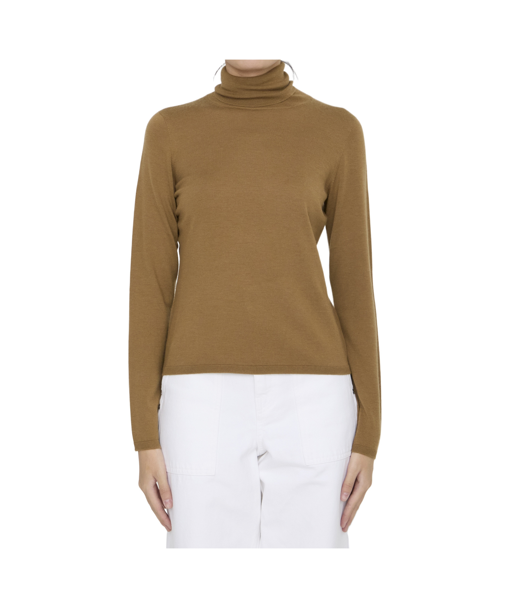 Max Mara Turtleneck Long In Green