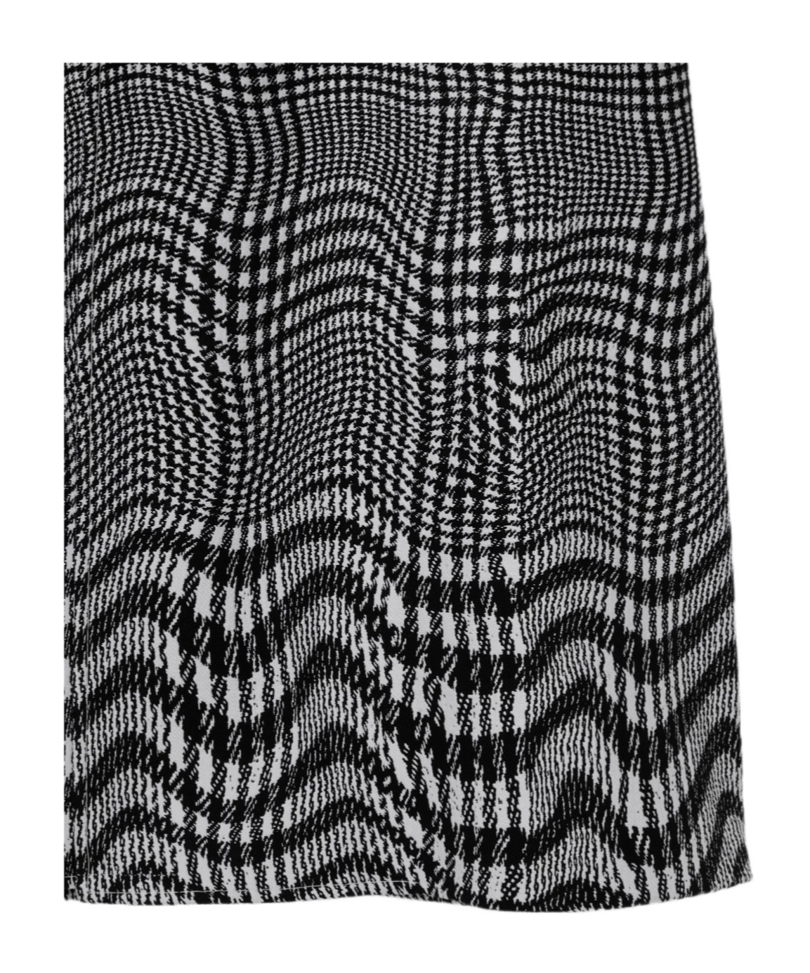 Burberry Long Warped Houndstooth Silk Blend Car Coat In Black