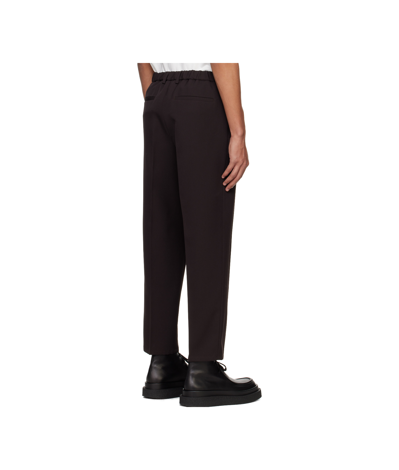 Jil Sander Tapered Trousers In Black