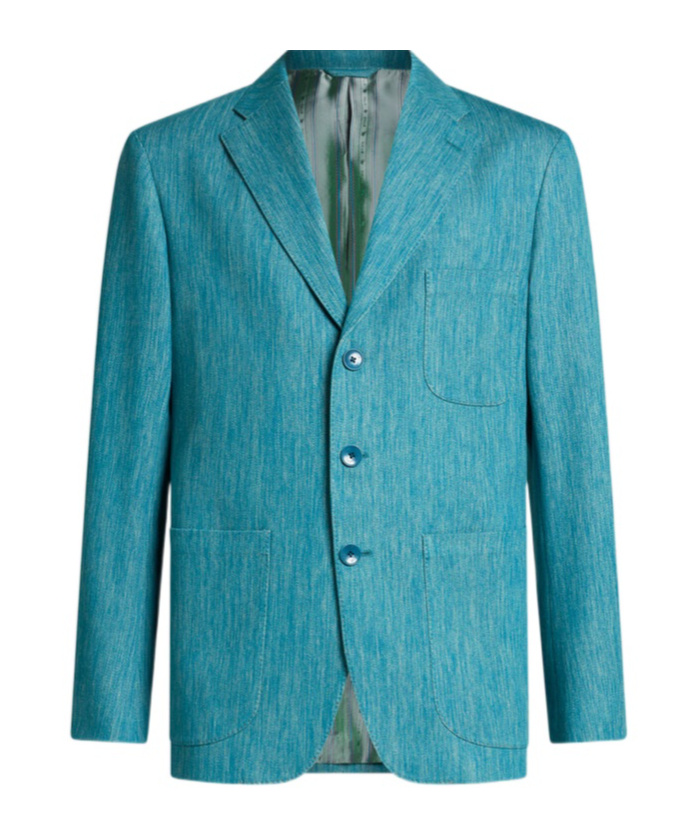 Etro Blazer In Blue